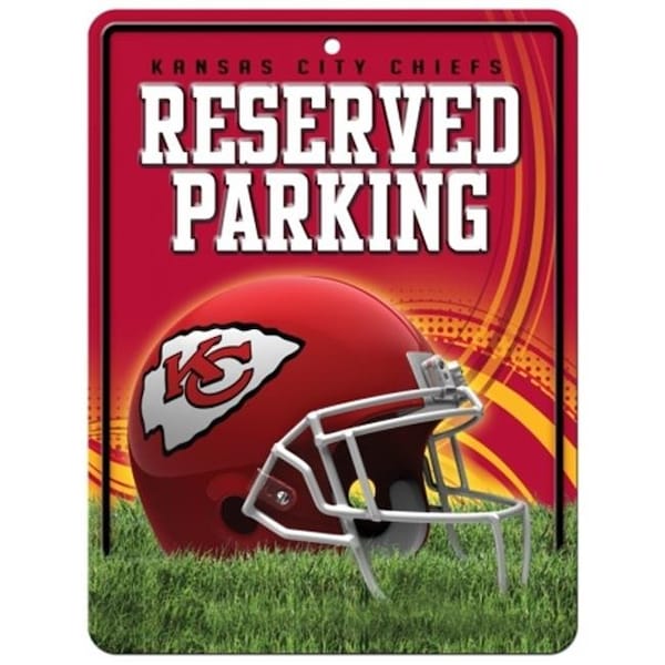 Rico Industries Kansas City Chiefs Sign Metal Parking 9474654981 - main